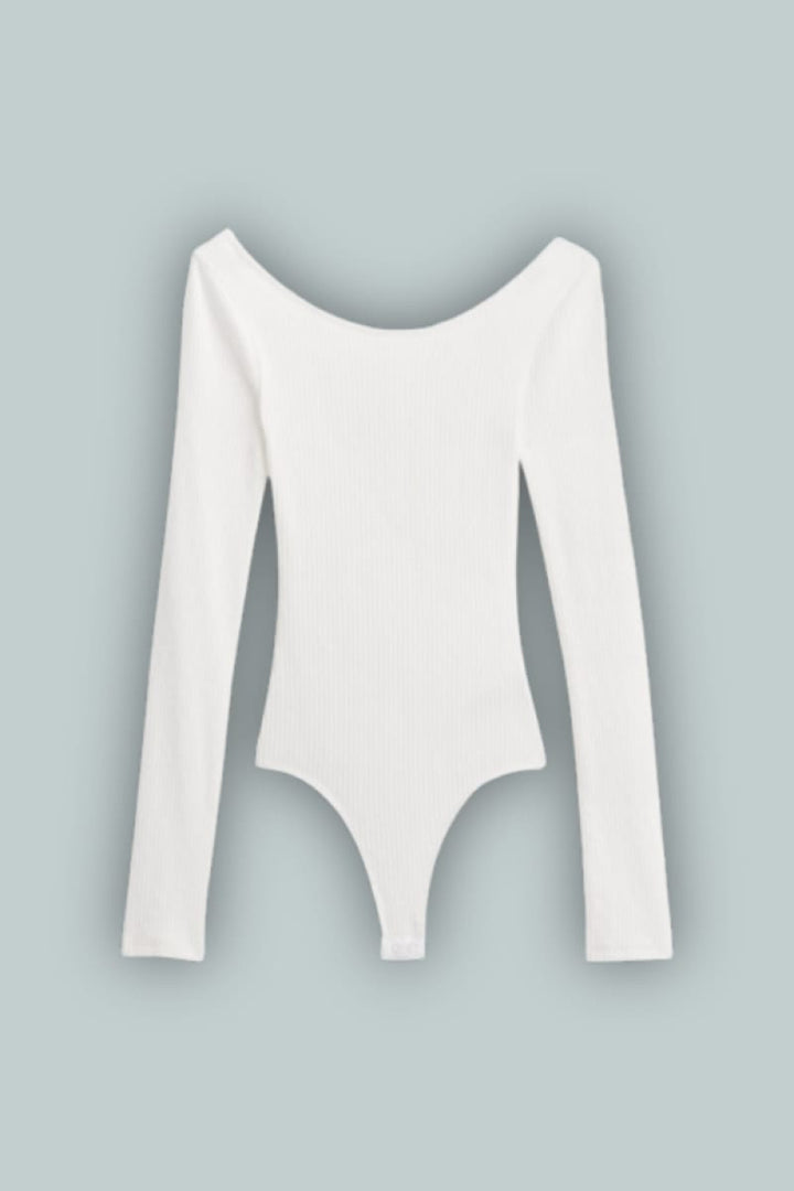 GapStudio Pointelle Bodysuit - White - Bodysuit