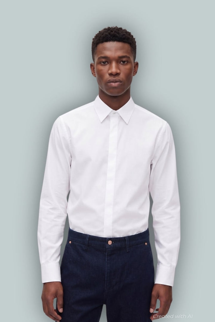 GapStudio Poplin Shirt - New Off White - Collared Shirt