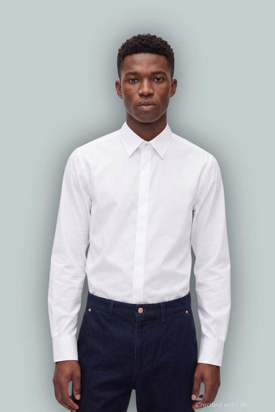 GapStudio Poplin Shirt - New Off White - Collared Shirt