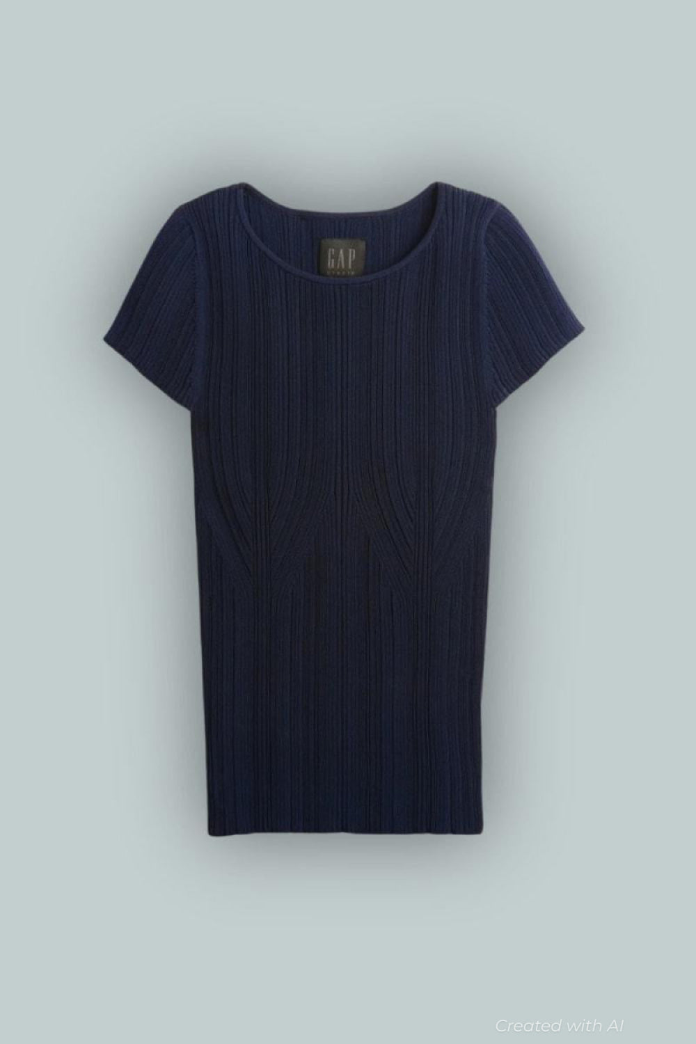 GapStudio Rib T-Shirt - New Classic Navy - T-shirt