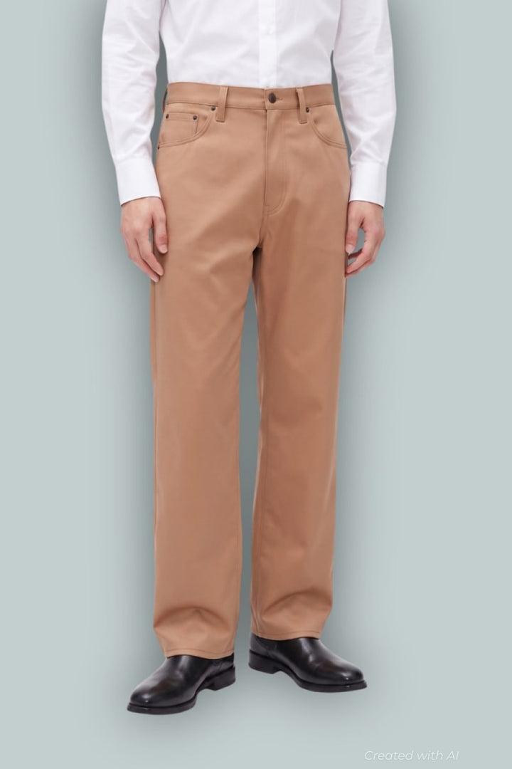 GapStudio Satin ‘90s Loose Pants - Camel Hair - Pants