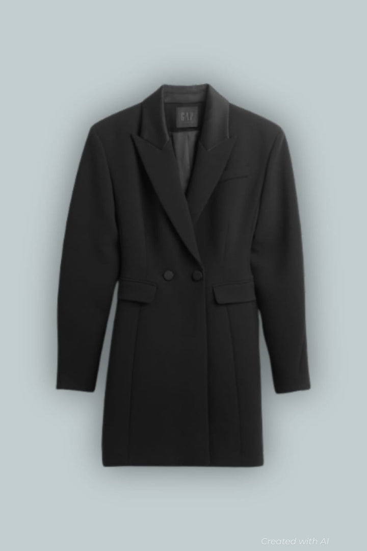GapStudio Tailored Blazer Dress - Black - Dresses
