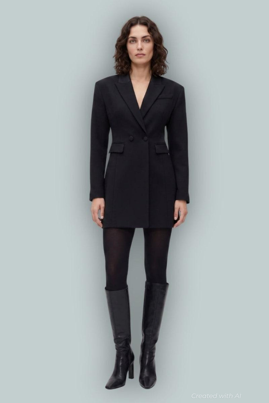 GapStudio Tailored Blazer Dress - Black - Dresses