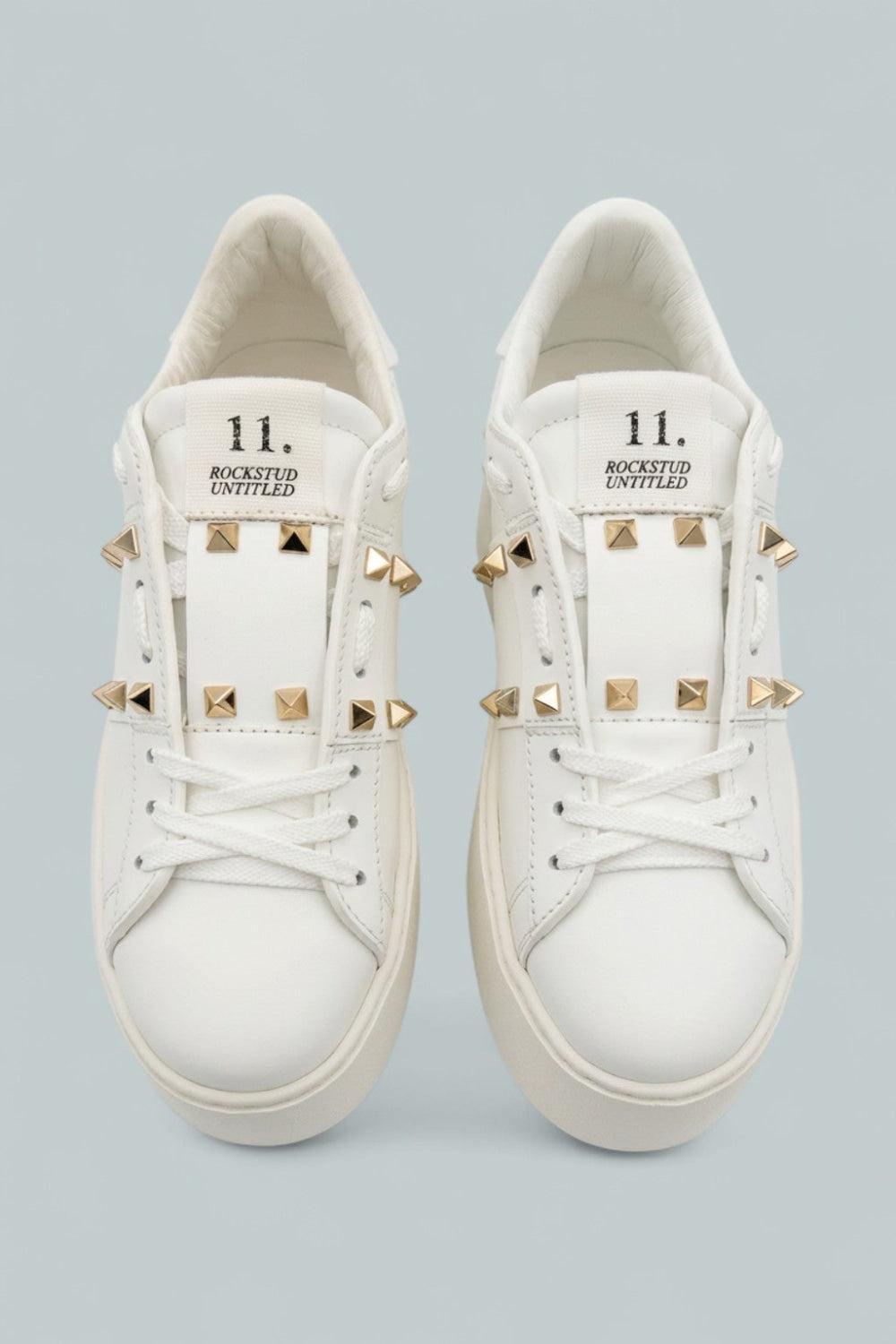 Garavani Rockstud Untitled Low Top Platform Sneakers - White - Sneaker