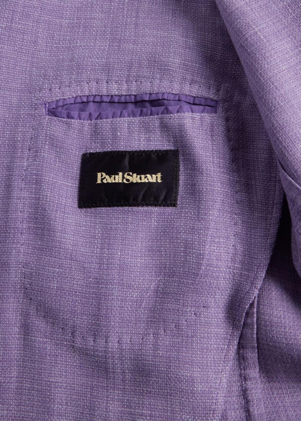 Garment Dyed Basketweave Jacket - Lavender - Blazer