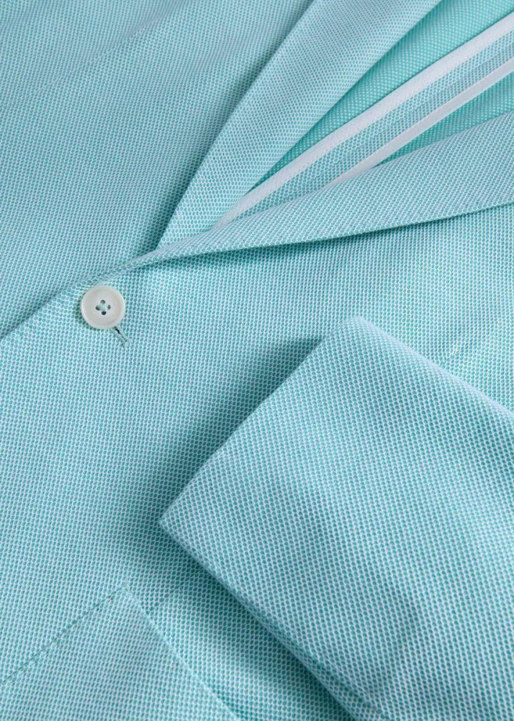 Garment Dyed Button Down Shirt - Mint - Blazer