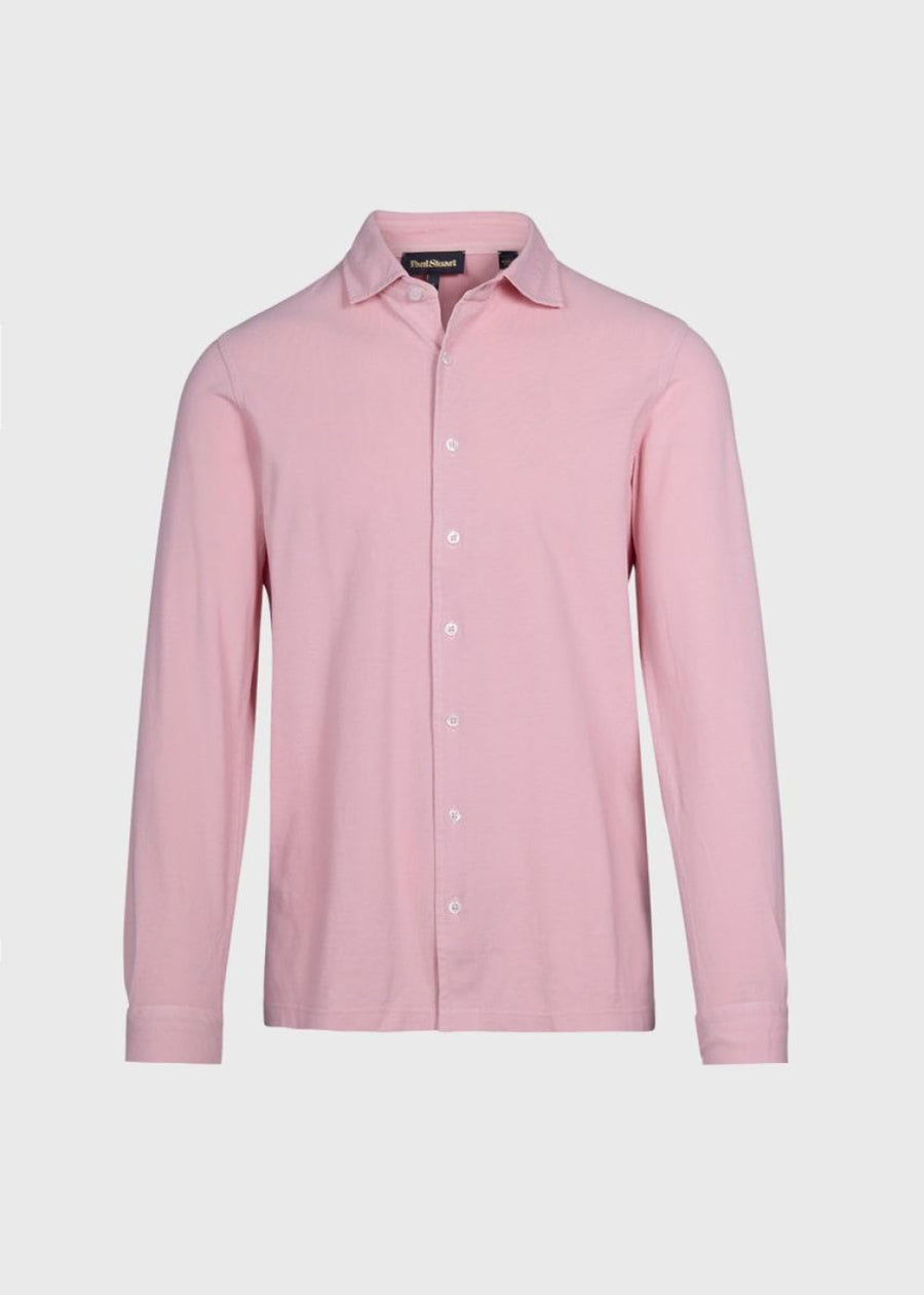 Garment Dyed Button Down Shirt - Pink - S (38) - Collared Shirt