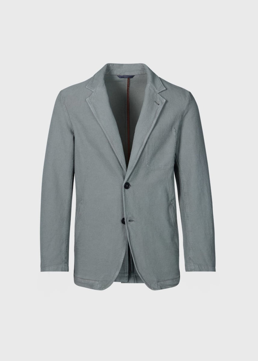 Garment Dyed Cotton Jacket - Sage - Blazer