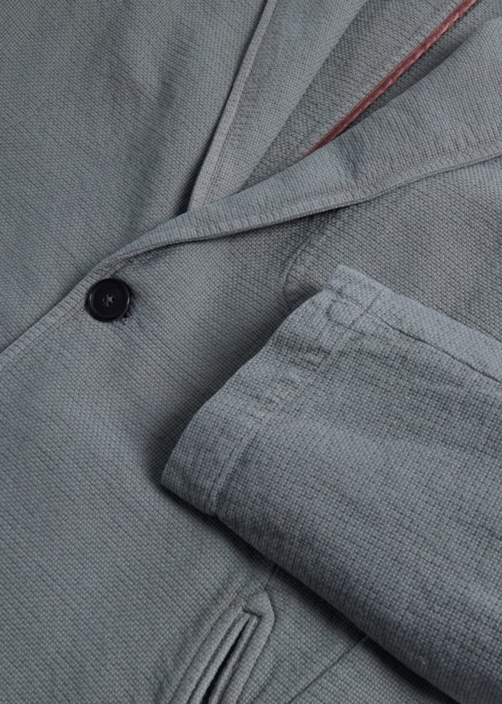 Garment Dyed Cotton Jacket - Sage - Blazer