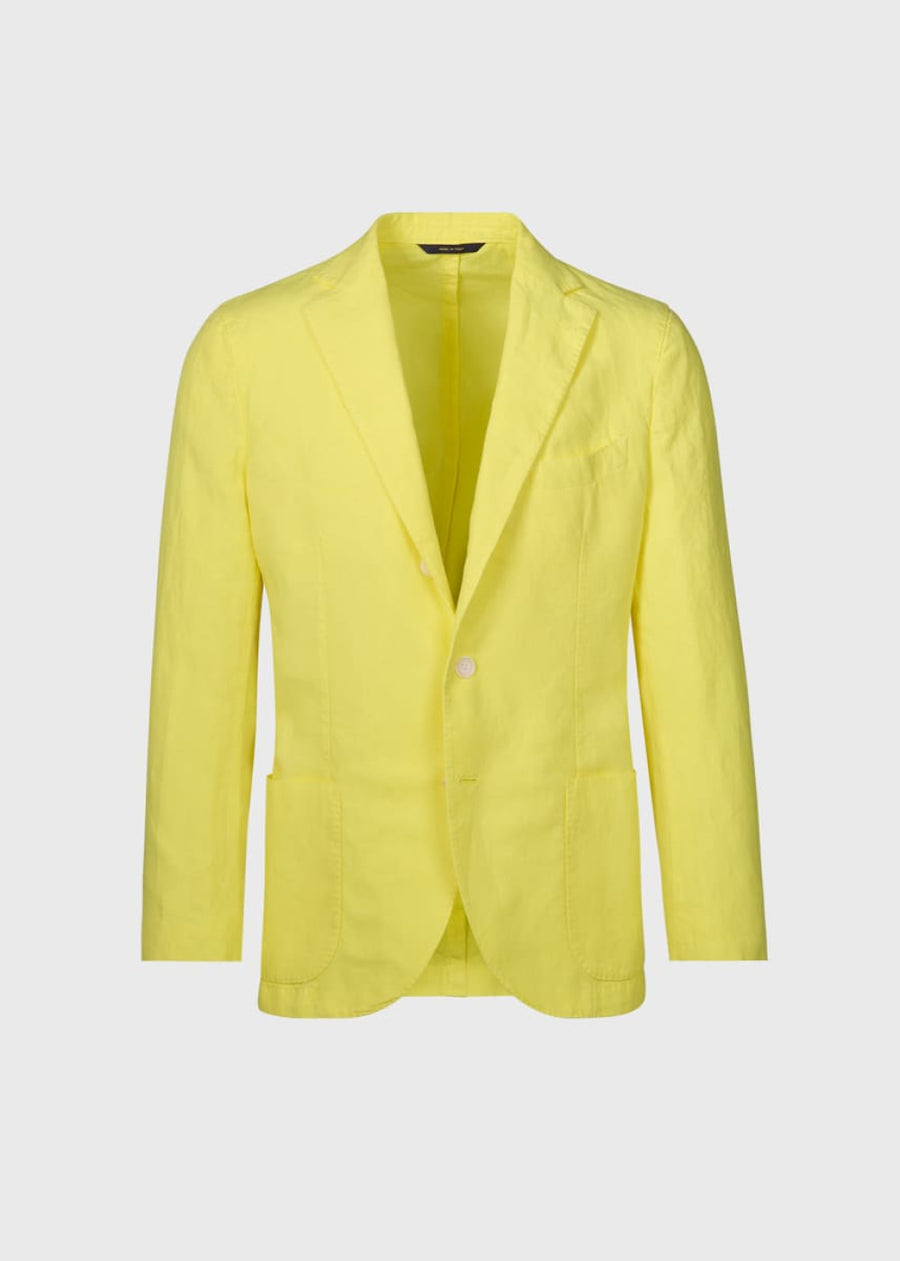 Garment Dyed Jacket - Yellow - Blazer