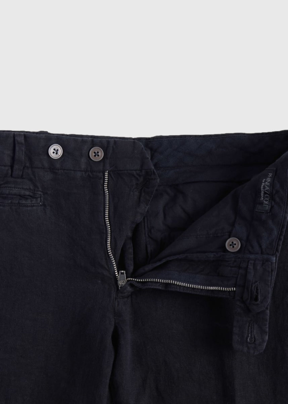 Garment-Dyed Linen Dress Trouser - Black - Trouser