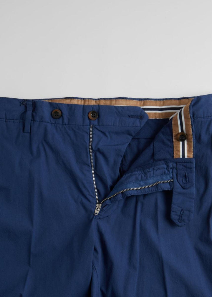 Garment Washed Cotton Pant - Navy - 38 - Trouser