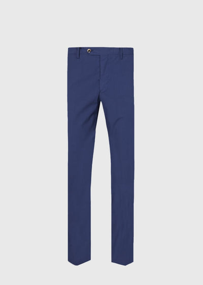 Garment Washed Cotton Pant - Navy - 38 - Trouser