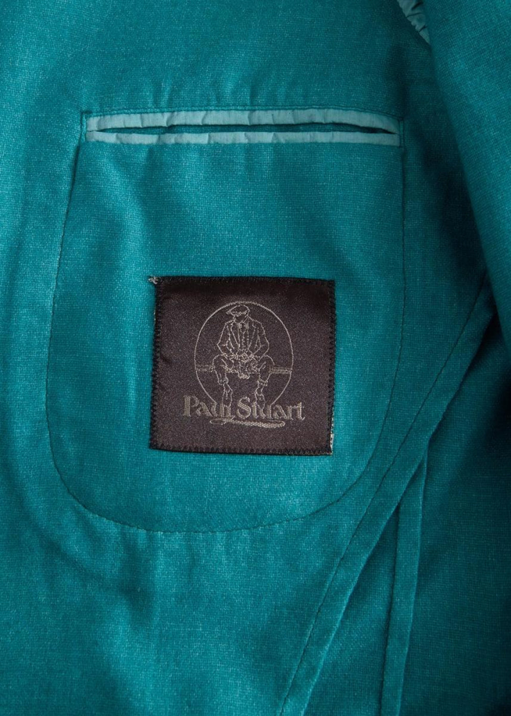 Garment Washed Two Button Jacket - Green - Blazer