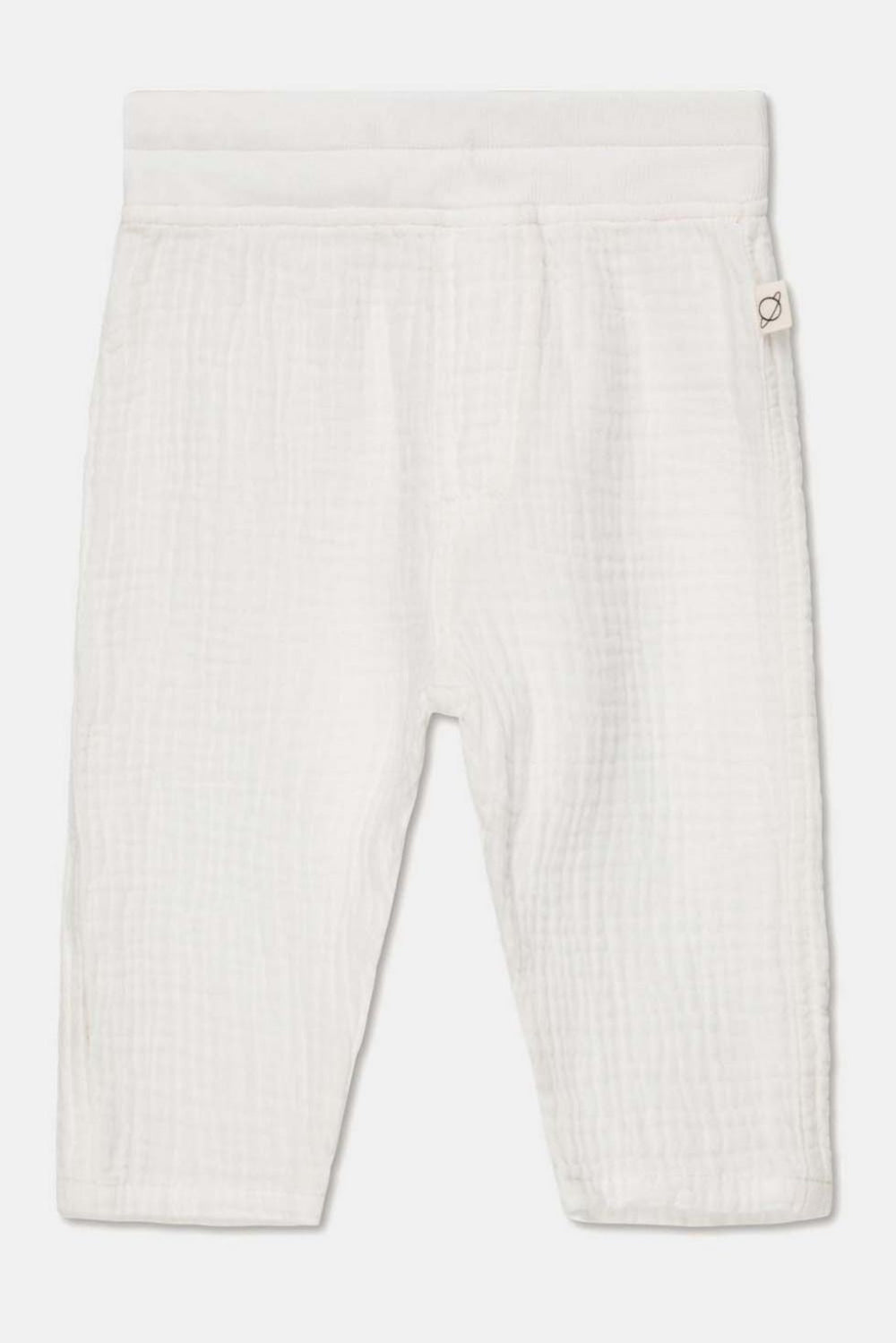 Gauze baby pants - Ivory - 6M - Pants