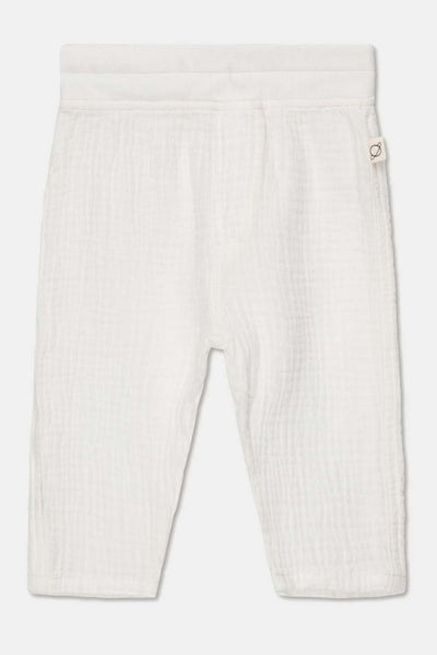 Gauze baby pants - Ivory - 6M - Pants
