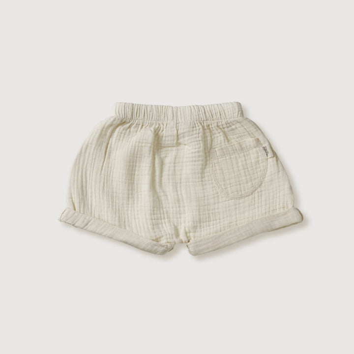 Gauze Baby Shorts - Bone - Shorts