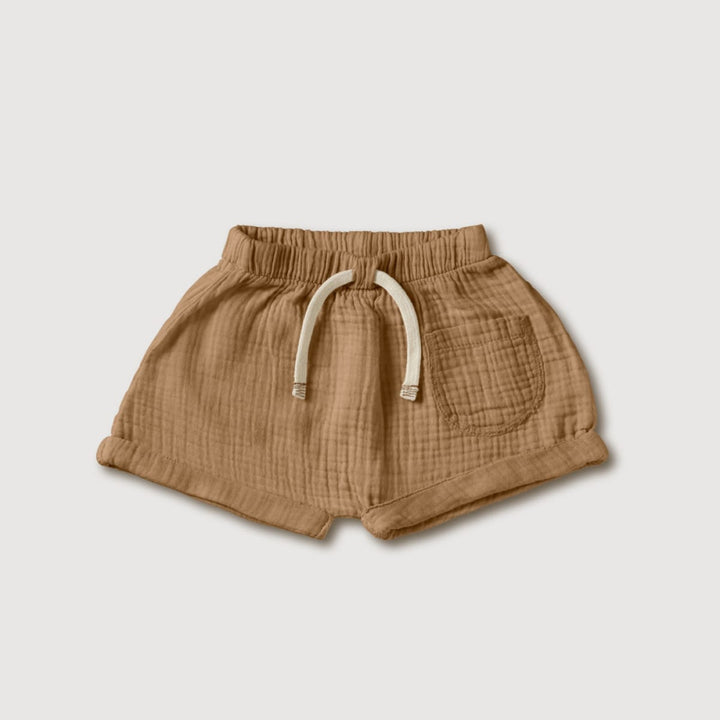 Gauze Baby Shorts - Bronze - Shorts