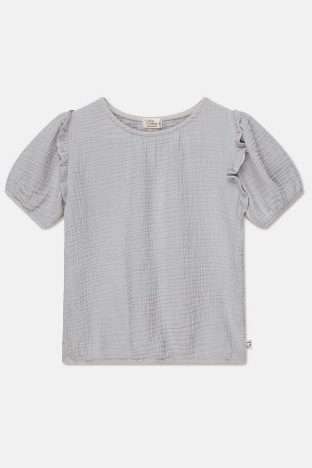 Gauze crop top - Soft grey - 8Y - Crop Top