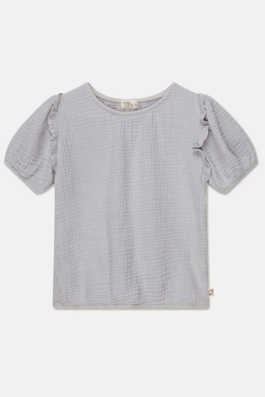 Gauze crop top - Soft grey - 8Y - Crop Top