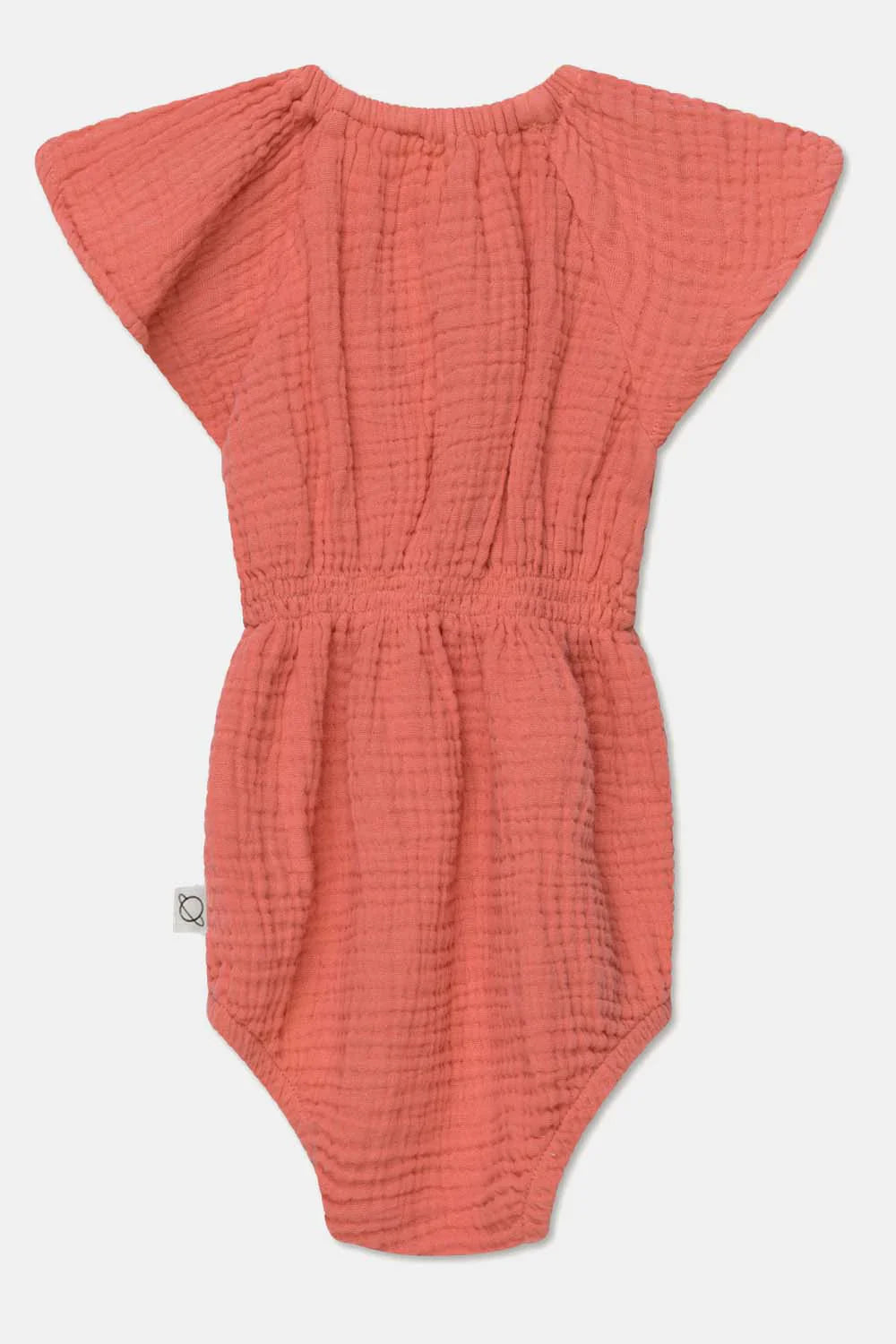 Gauze flutter baby romper - Coral - 3M - Romper