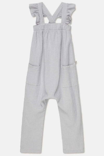 Gauze ruffle overalls - Soft grey - Jumpsuit