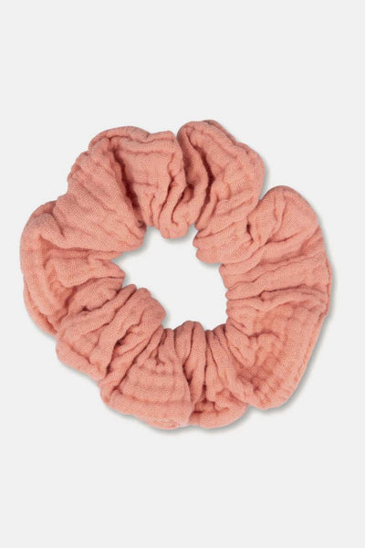 Gauze scrunchie - Coral - 3-12Y - Hair Accessories