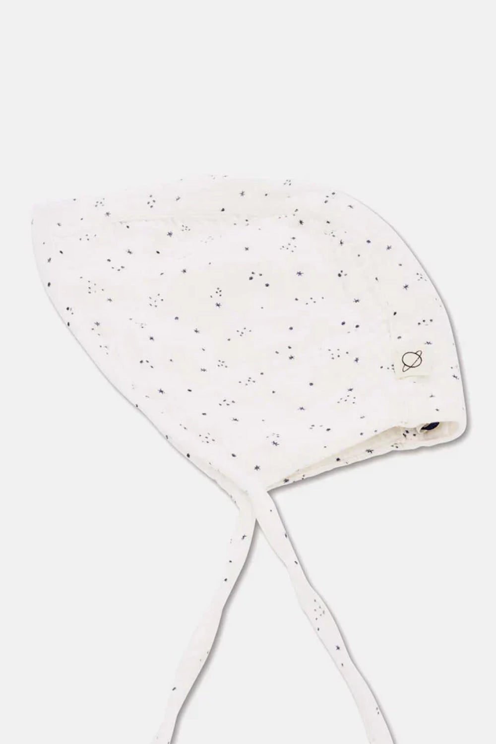 Gauze star-print baby bonnet - Ivory - bonnet - baby