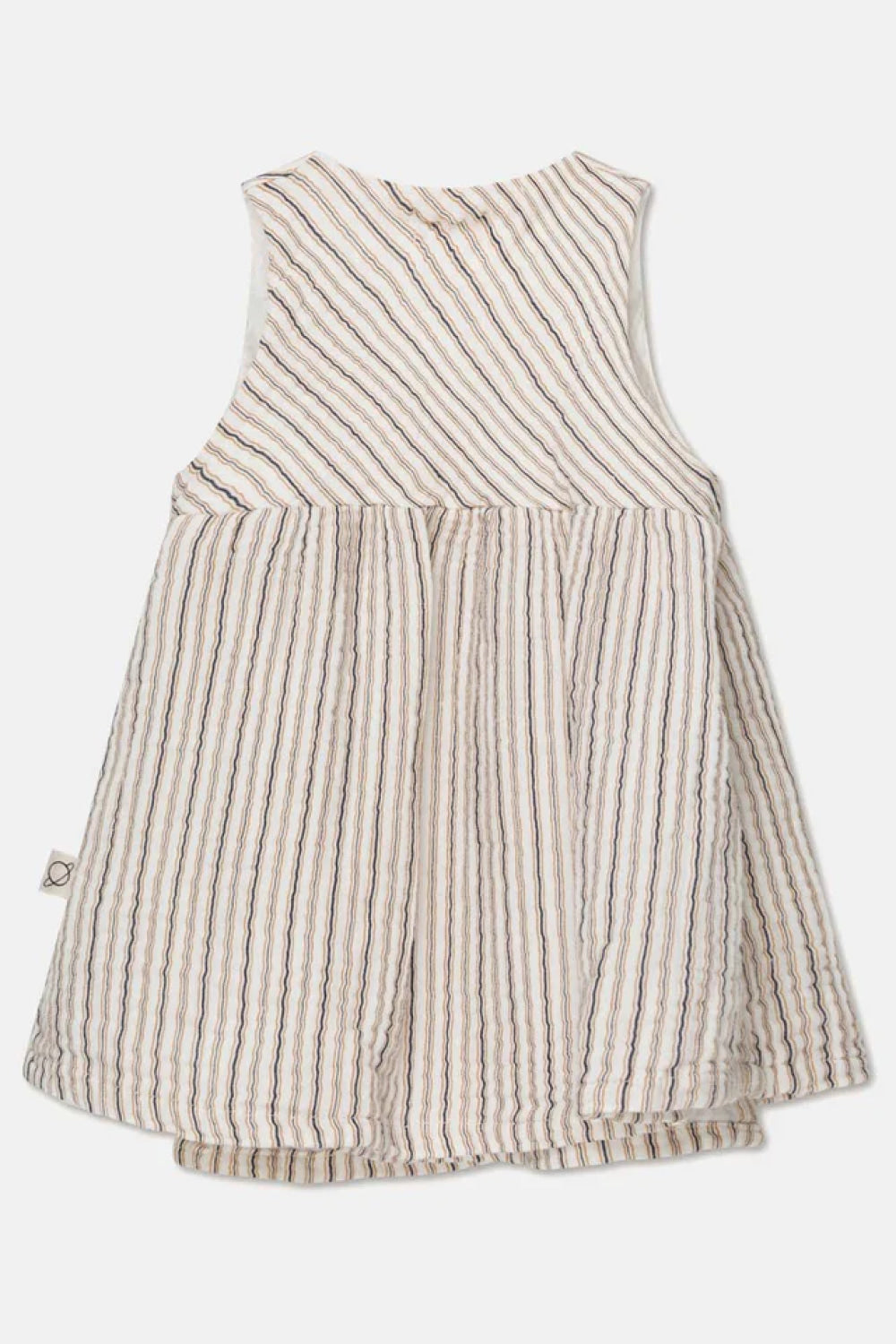 Gauze stripe wrap baby dress - Ivory - 6M - Dresses