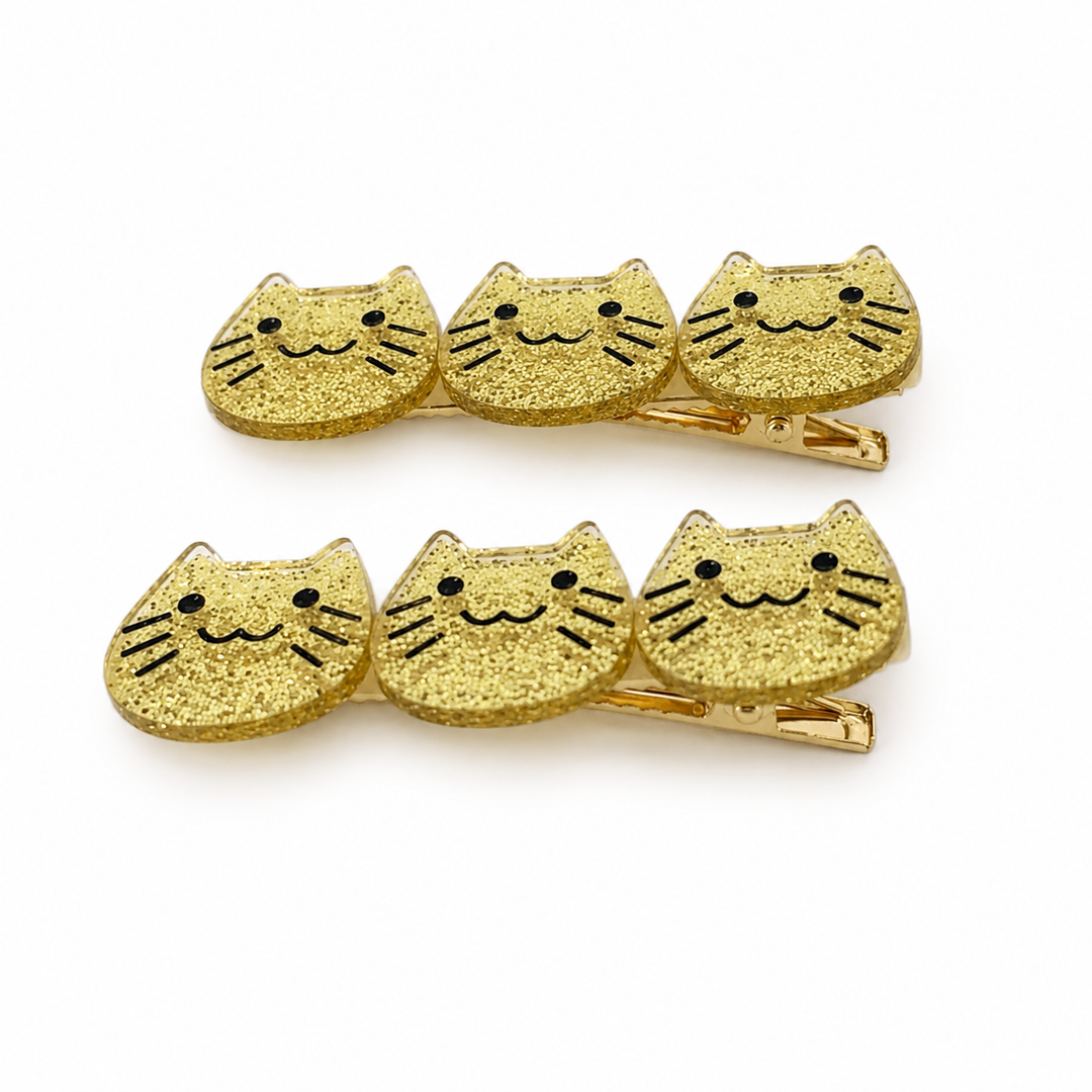 Kitty Charm Snap Clips – Set of 2