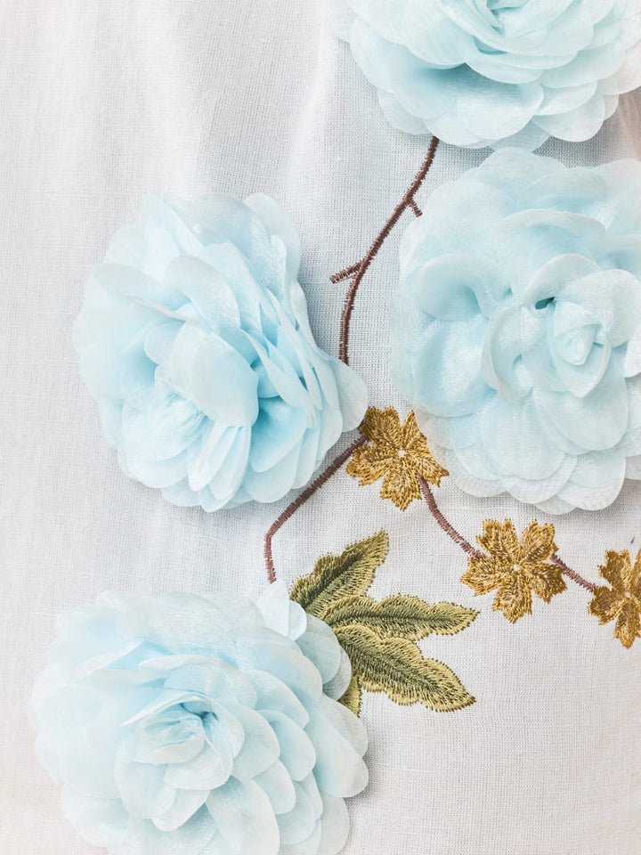 Anais Dress - Lotus Garden Blue