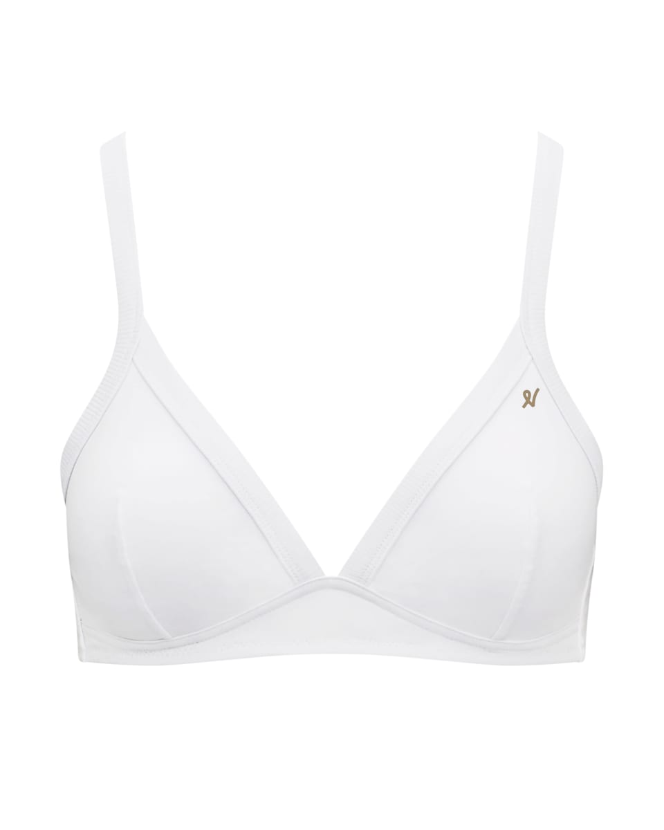 The Organic Cotton Easy Does It Bralette - Cotton White