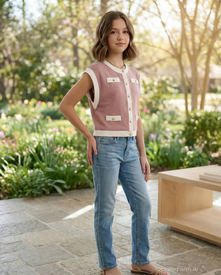 GEDENA Cardigan - Pink - Cardigan