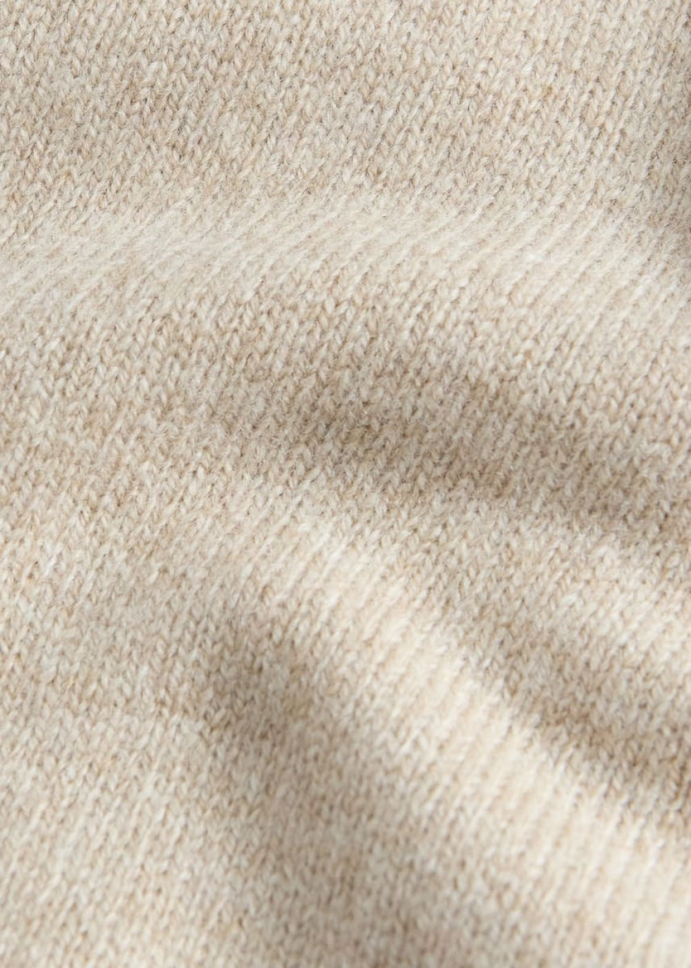 Geelong Wool Button Neck Pullover - Sand - Pullover