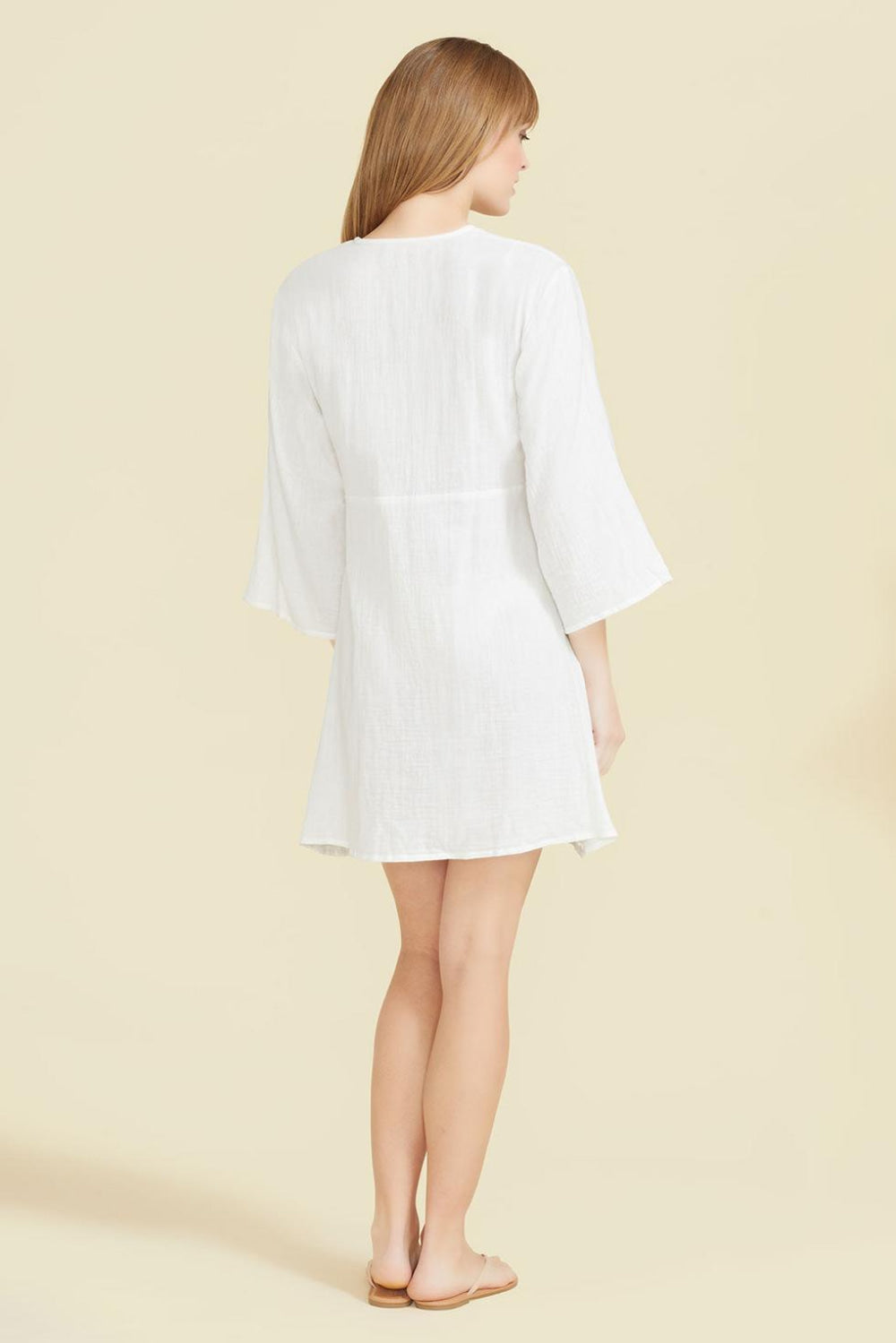 Gemma Dress - White - Cover-up