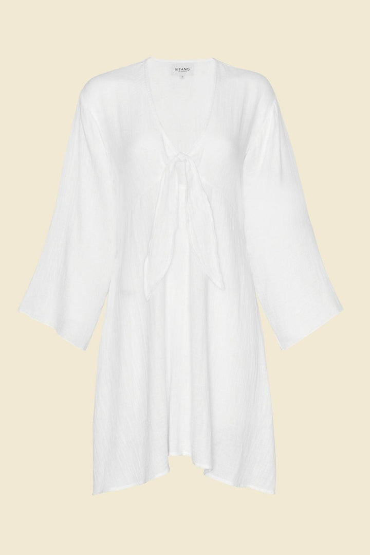 Gemma Dress - White - Cover-up