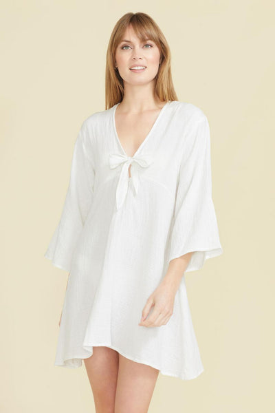 Gemma Dress - White - Cover-up