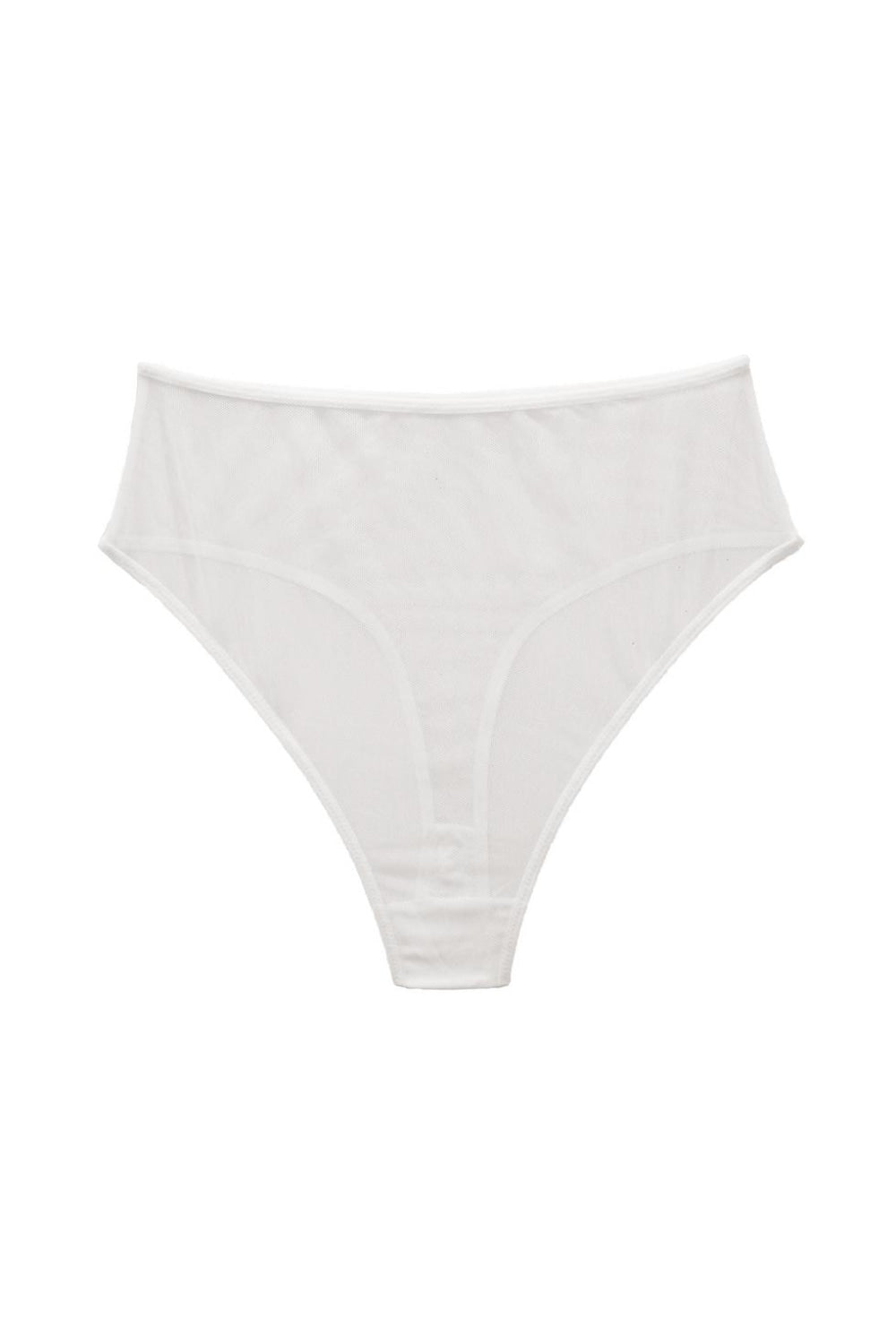 Georgie High Thong - White - FINAL SALE - Underwear