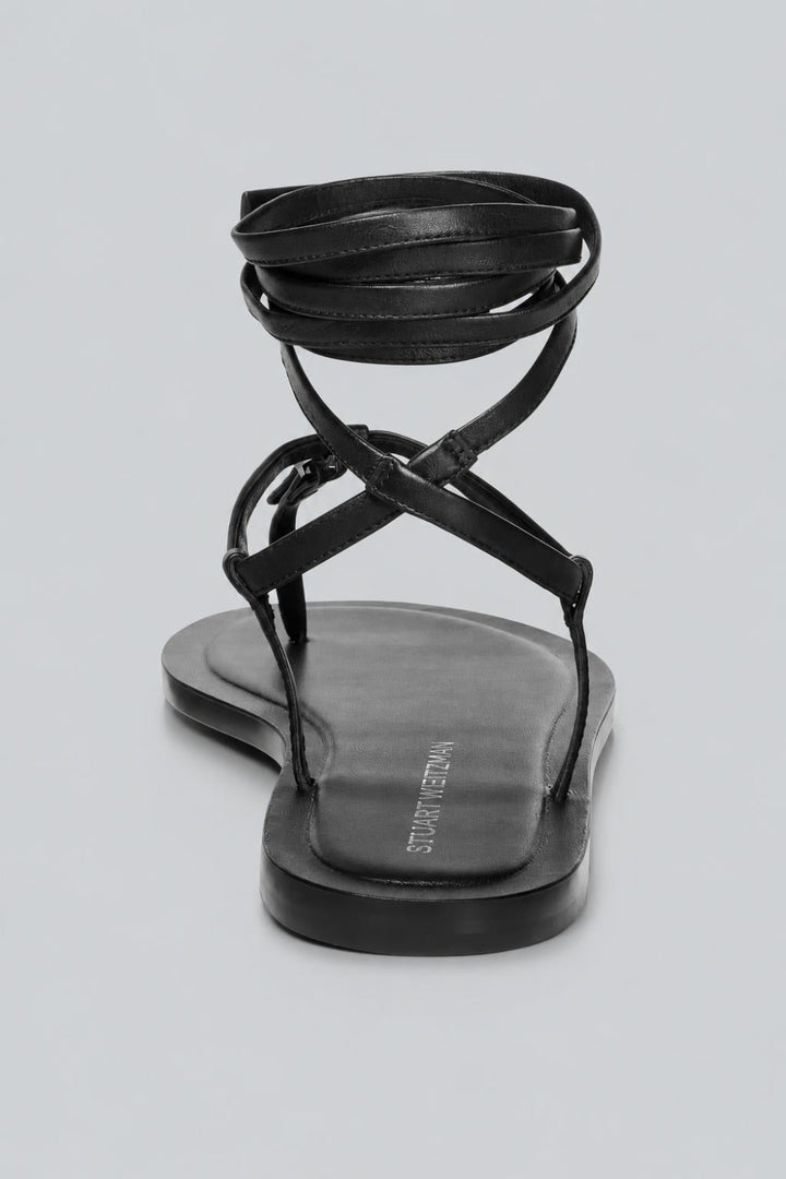 Georgie Lace Up Sandals - Black - 7.5 - Sandals