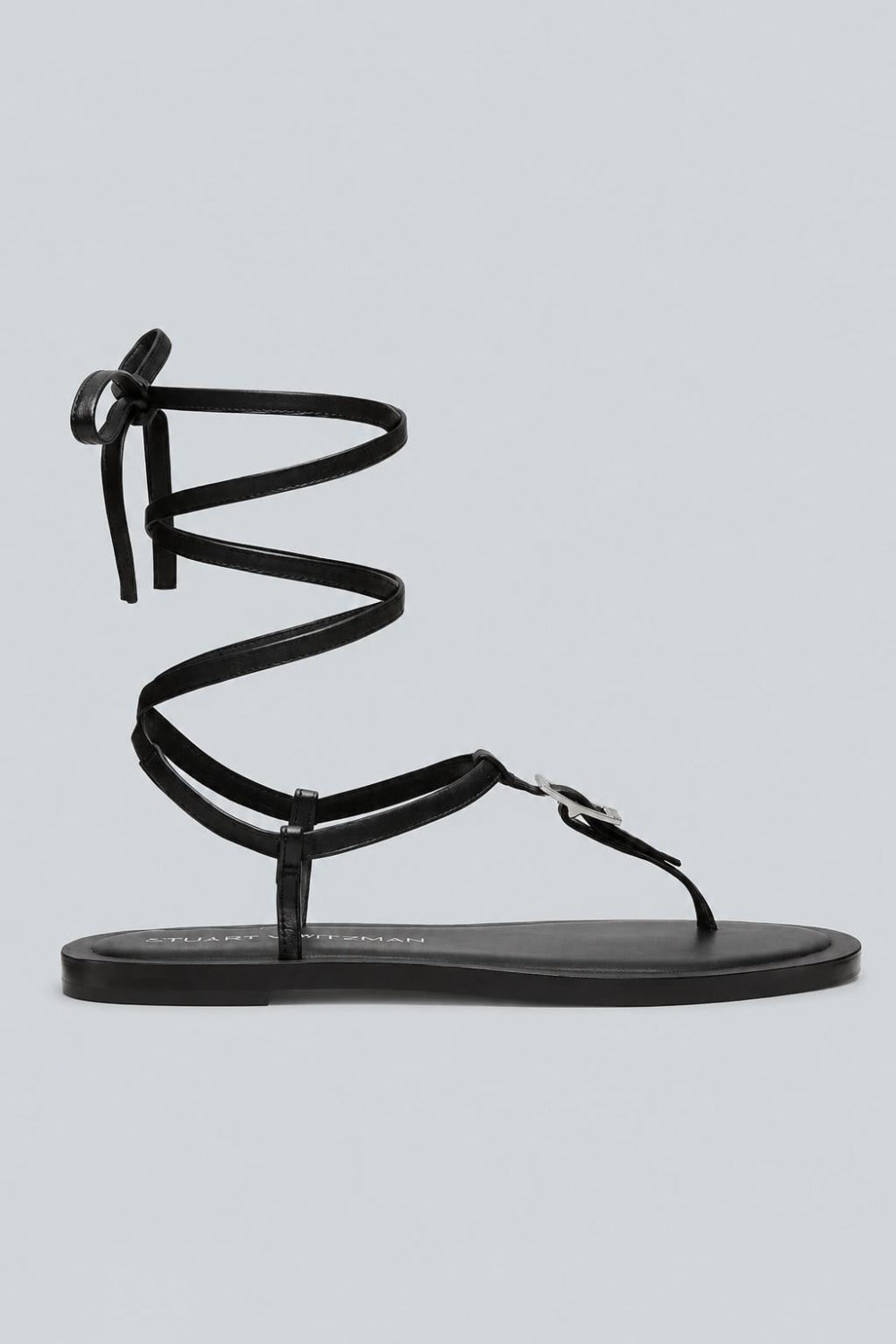 Georgie Lace Up Sandals - Black - 7.5 - Sandals