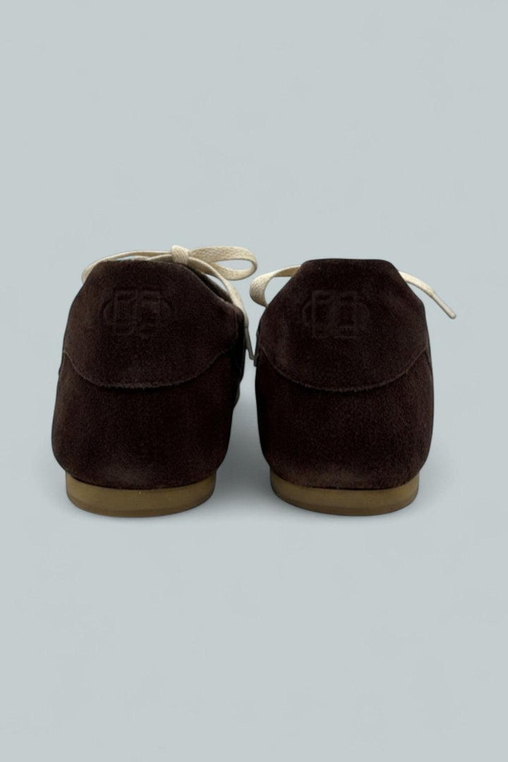 Georgie Leather Combo Sneakers - Cacao - 39 - Sneaker