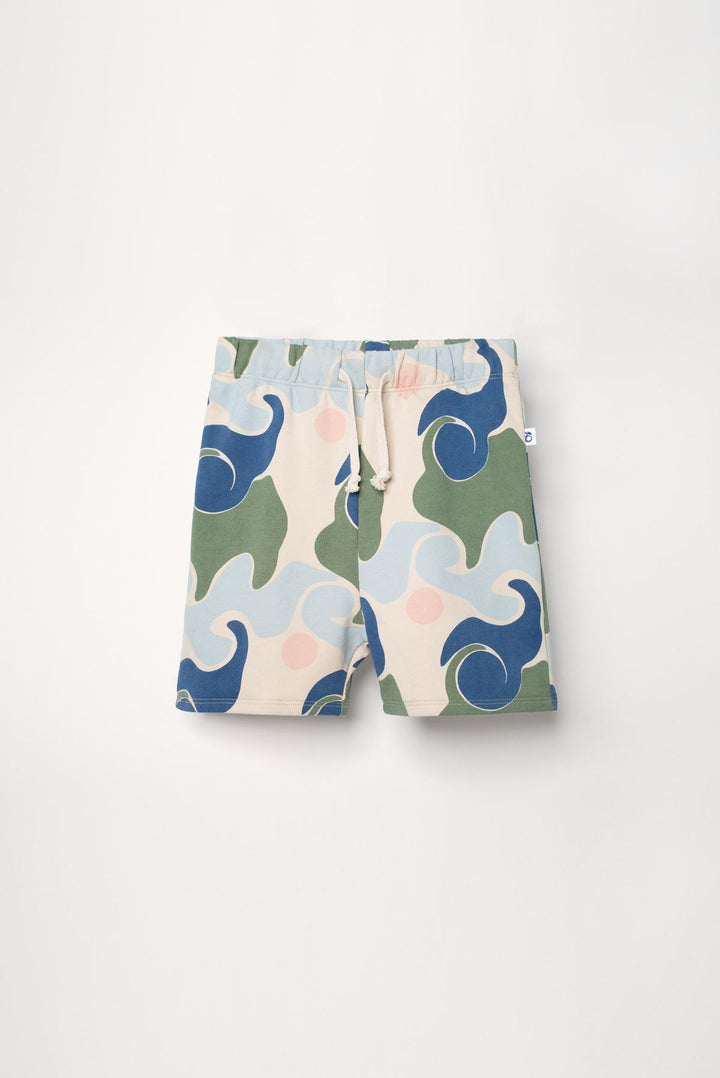 Organic Pima Cotton Kids Shorts - Wave