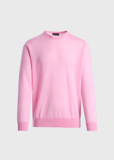 Silk Cashmere Crewneck - Pink