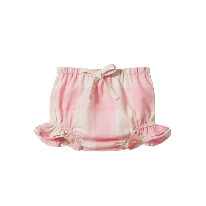 Gingham Petal Bloomers - Summer Rose Check - Bloomer