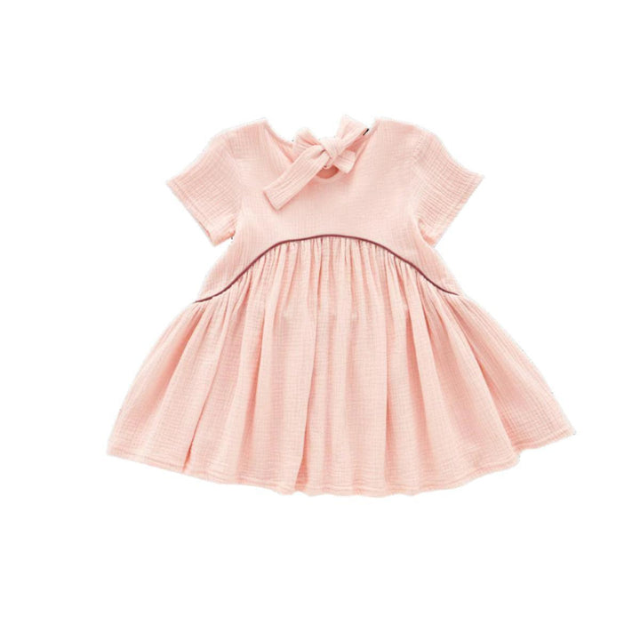 Girls Hi-Low Drop Waist Dress - Pink - Dresses