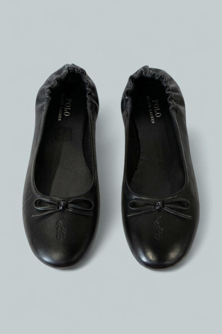 Girl’s Leather Pony Ballet Flat - Black - 5 BABY - Flats