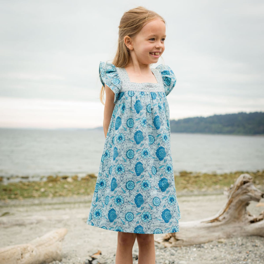 Girls Square Neck Everly Dress - Jaipur - Dresses