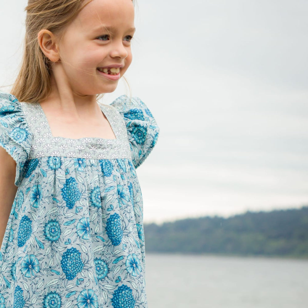 Girls Square Neck Everly Dress - Jaipur - Dresses