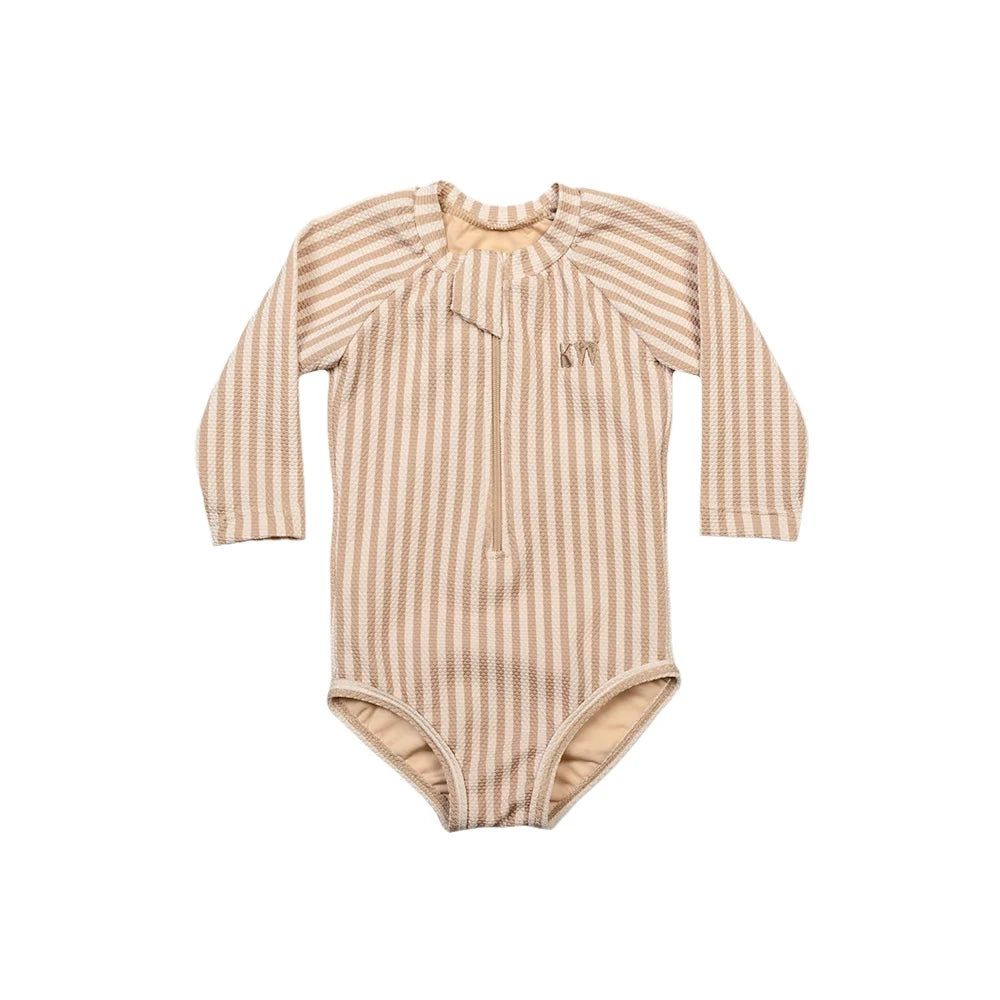 Girls' Rash One Piece - Honey Stripe Rash Suit Kid Wild 