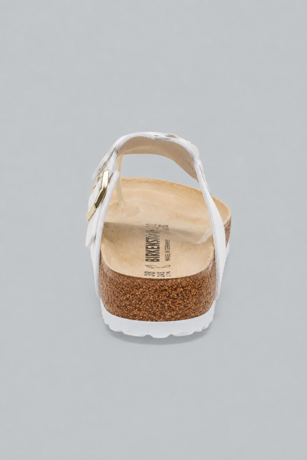 Gizeh Flowers Leather Footbed Sandals - White - Sandal